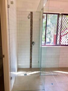 Subway tiled bathroom